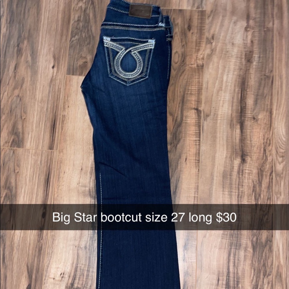 Big star boot cut jeans in perfect condition only worn once